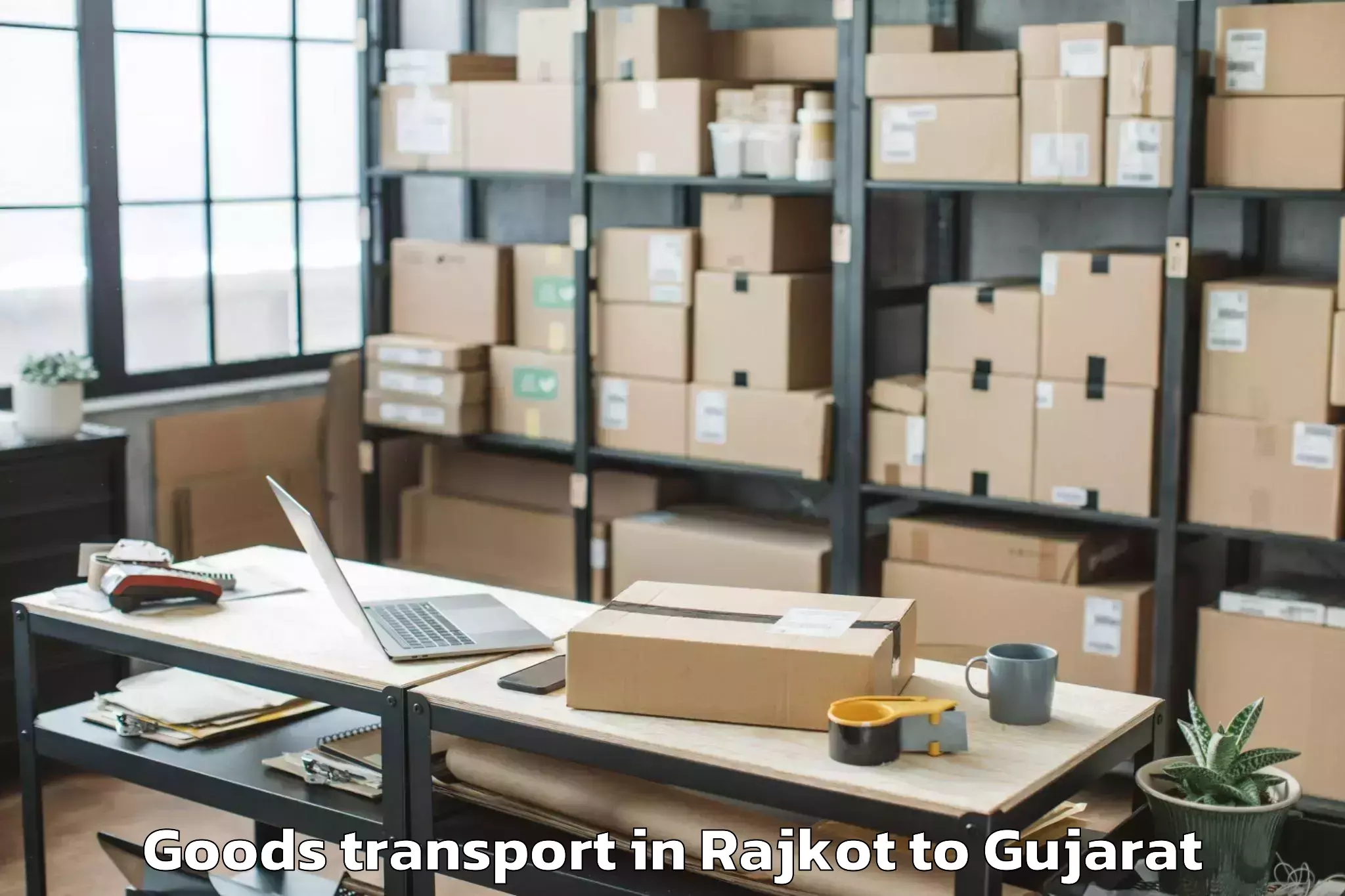 Professional Rajkot to Lathi Goods Transport